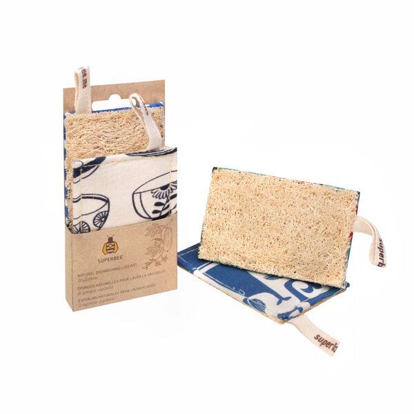 SuperBee Luffa-Spülschwämme - alterntive zu Plastik-Schrubbern von SuperBee