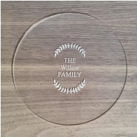 Gravierte Acryl Arbeitsplattenschoner Runder Tischschutz, Sondergröße Gravierte Acryl Arbeitsplattenschoner Runder Tischschutz, Sondergröße von SuperCoolCreations