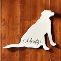 Personalisierter Hunderasse Acryl Spiegel Personalisierte Haustier Silhouette | Bis 40 cm von SuperCoolCreations