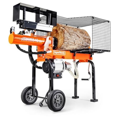 SuperHandy Elektrische Holzspalter Portable 16Ton 500mm Log Länge 2-Stufen 10GPM Hydraulische Zahnradpumpe 1500Watt Motor Horizontal Full Beam Steel Wedge Brennholz Spaltung Forstwirtschaft Ernte SuperHandy Elektrische Holzspalter Portable 16Ton 500mm Log Länge 2-Stufen 10GPM Hydraulische Zahnradpumpe 1500Watt Motor Horizontal Full Beam Steel Wedge Brennholz Spaltung Forstwirtschaft Ernte von SuperHandy
