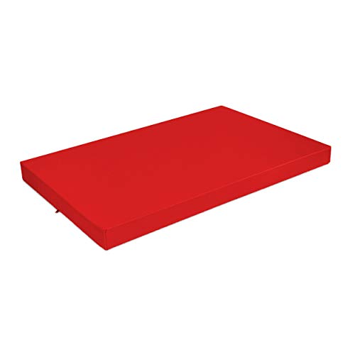 SuperKissen24. Hundebett Hundekissen Hundematratze Tierbett für Hunde - Wasserdicht, Waschbar - 120x80 cm - Rot von SuperKissen24.