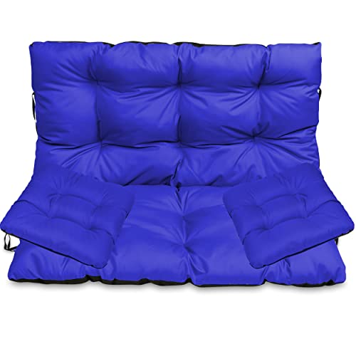 SuperKissen24. Sitzkissen Bankkissen Bankauflage - 100x50 cm und Rückenlehne 100x60 cm mit 2er 45x45 cm Stuhlkissen Set - Outdoor und Indoor - Blau SuperKissen24. Sitzkissen Bankkissen Bankauflage - 100x50 cm und Rückenlehne 100x60 cm mit 2er 45x45 cm Stuhlkissen Set - Outdoor und Indoor - Blau von SuperKissen24.