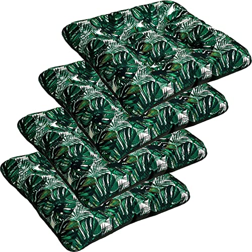 SuperKissen24. Stuhlkissen Sitzkissen für stühle - 4er Set 45x45 cm - Outdoor und Indoor - Exotic von SuperKissen24.