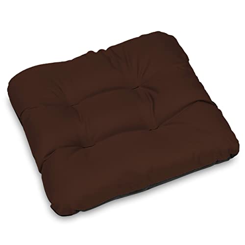 SuperKissen24. Stuhlkissen Sitzkissen für stühle - 4er Set 45x45 cm - Outdoor und Indoor - braun von SuperKissen24.