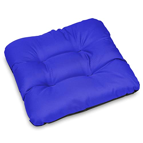 SuperKissen24. Stuhlkissen Sitzkissen für stühle - 6er Set 45x45 cm - Outdoor und Indoor - blau von SuperKissen24.