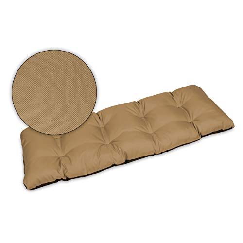 SuperKissen24. Sitzkissen Bankkissen Bankauflage für Gartenbank - 180x50 cm - Outdoor und Indoor - Beige von SuperKissen24.