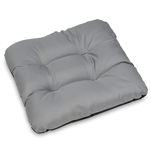 SuperKissen24. Stuhlkissen Sitzkissen für stühle - 6er Set 45x45 cm - Outdoor und Indoor - grau von SuperKissen24.