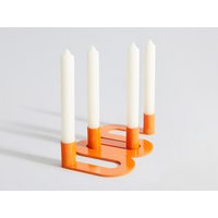 Rowley Orange Metall Kerzenhalter | Moderner Industrie Kerzenleuchter Rowley Orange Metall Kerzenhalter | Moderner Industrie Kerzenleuchter von SuperOrnament