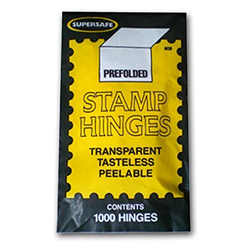 SuperSafe Gefaltete Briefmarkenfalz Packung mit 1000 von SuperSafe
