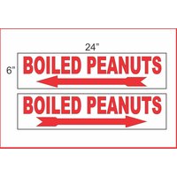 6x24 Boiled Peanuts Straßenschild Mit Pfeil Kaufe 1 Und Erhalte Gratis 6x24 Boiled Peanuts Straßenschild Mit Pfeil Kaufe 1 Und Erhalte Gratis von SuperSigns2