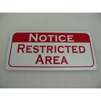 Achtung Sperrgebiet Metallschild 15x12cm Achtung Sperrgebiet Metallschild 15x12cm von SuperSigns2