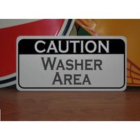 Achtung Unterwaschbereich Metallschild Spiel Toss Throwing Achtung Unterwaschbereich Metallschild Spiel Toss Throwing von SuperSigns2