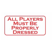 All Players Must Be Properly Dressed Metallschild Golf Clubangehe Des Clubangeheber Übungsplatzes All Players Must Be Properly Dressed Metallschild Golf Clubangehe Des Clubangeheber Übungsplatzes von SuperSigns2