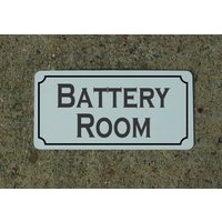 Battery Room 6 "x12" Metallschild Für Boot Raumschiff Militär Solar Gererator von SuperSigns2