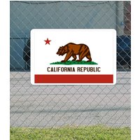 California State Flag Metallschild von SuperSigns2