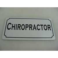 Chiropractor Metallschild Chiropractor Metallschild von SuperSigns2