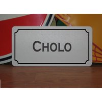 Cholo Metallschild Auto Dekor Öl & Gas von SuperSigns2