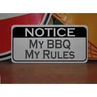 My Bbq Rules Metallschild Rippchen Rind Hühnersauce My Bbq Rules Metallschild Rippchen Rind Hühnersauce von SuperSigns2