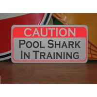 Pool Hai Im Training Metallschild Für Billard von SuperSigns2