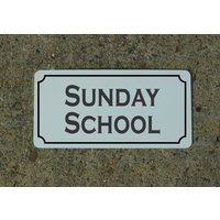 Sonntagschool Metallschild von SuperSigns2