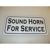 Sound Horn Für Service Metallschild Auto Tankstelle von SuperSigns2
