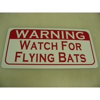 Uhr Für Flying Bats Metall Schild Baseball Uhr Für Flying Bats Metall Schild Baseball von SuperSigns2