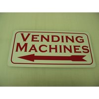 Vending Machines Metall Blechschild Pfeil Links Vending Machines Metall Blechschild Pfeil Links von SuperSigns2
