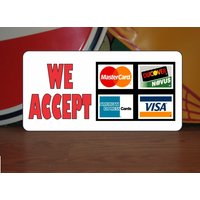 Wir Akzeptieren Kreditkarten-Logo 6 "x 12" Metallschild Für Shop Convenience Store Lebensmittelgeschäftvisa Master Card Entdecken Sie American Wir Akzeptieren Kreditkarten-Logo 6 "x 12" Metallschild Für Shop Convenience Store Lebensmittelgeschäftvisa Master Card Entdecken Sie American von SuperSigns2