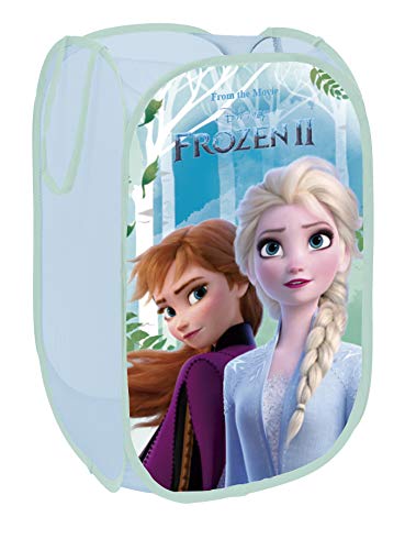 Superdiver Faltbarer Pop-Up Korb für Kinder mit Griffen – Disney Frozen 2-Motiv I Wäschekorb I Organisationskorb für Kleidung und Spielzeug (58 x 36 x 36) Kinderzimmer I Behälter für Mädchenzimmer von Superdiver