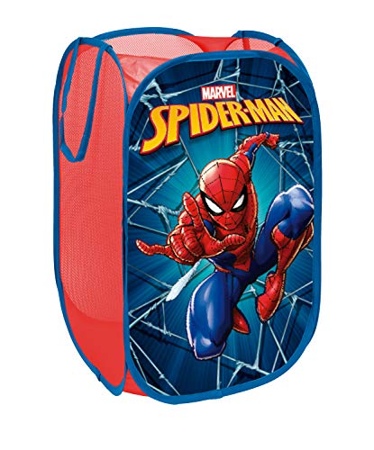 Pop-Up-Wäschekorb/Spielzeugkiste Spielzeugbox Aufbewahrungsbox Kleiderbox, für Kinder (Spiderman) von Superdiver