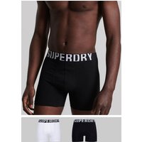 Superdry Boxer "BOXER DUAL LOGO DOUBLE PACK", (Packung, 2 St., 2er-Pack) von Superdry
