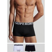 Superdry Boxer "TRUNK DUAL LOGO DOUBLE PACK", (Packung, 2er-Pack) von Superdry