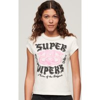 Superdry Kurzarmshirt "EMBELLISHED POSTER CAP SLV TEE" von Superdry