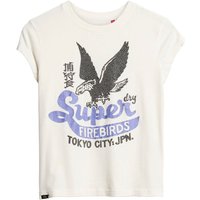 Superdry Kurzarmshirt "EMBELLISHED POSTER CAP SLV TEE" von Superdry