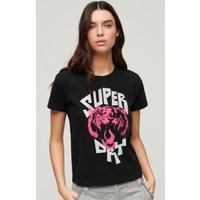 Superdry Kurzarmshirt "LO-FI ROCK GRAPHIC FITTED TEE" von Superdry
