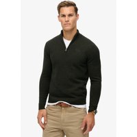 Superdry Strickpullover "ESSENTIAL EMB KNIT HALF ZIP" von Superdry