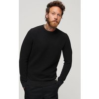 Superdry Strickpullover "TEXTURED CREW KNIT JUMPER" mit strukturiertem Waffelstrickmuster von Superdry