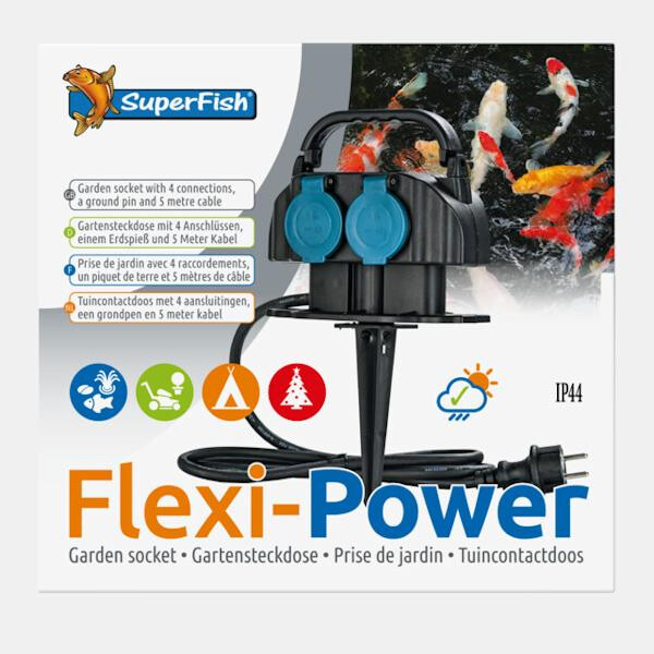 SF Flexipower 4-fach Gartensteckdose von Superfish