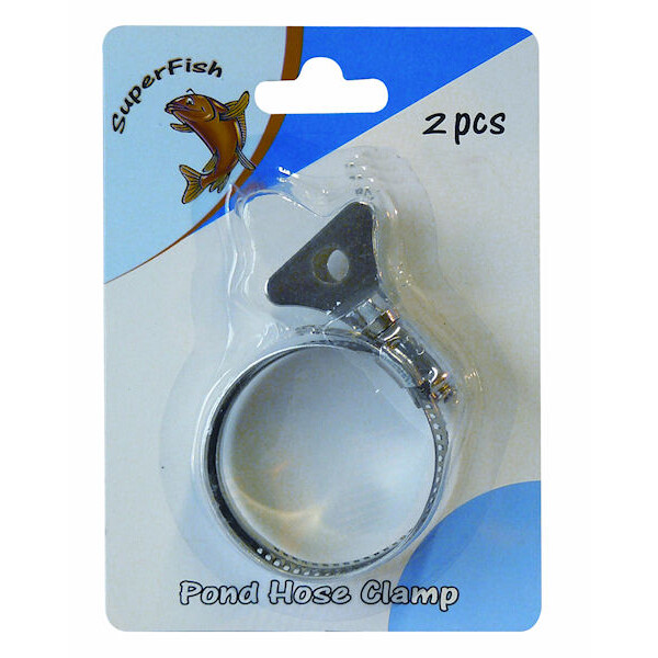 Schlauchklammer Edelstahl mit Flügelmutter 27-52mm (2 Stück) von Superfish