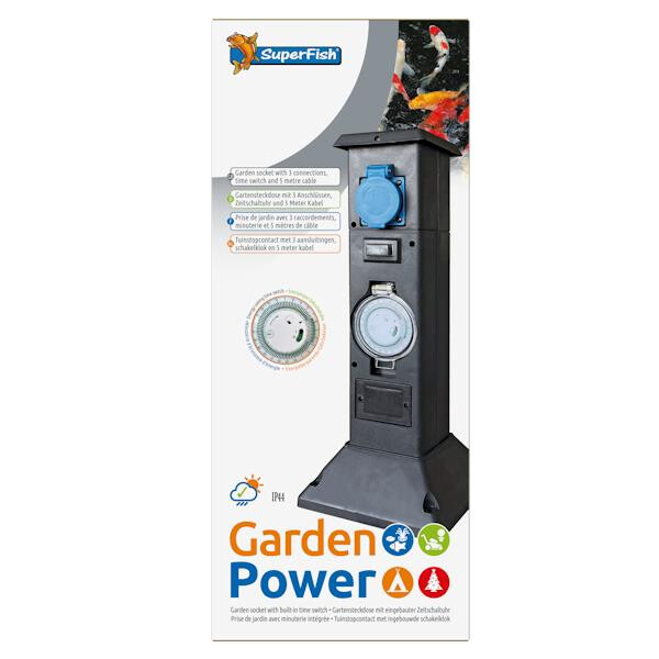 Superfish 3fach Gartensteckdose mit Zeitschaltuhr Superfish 3fach Gartensteckdose mit Zeitschaltuhr von Superfish
