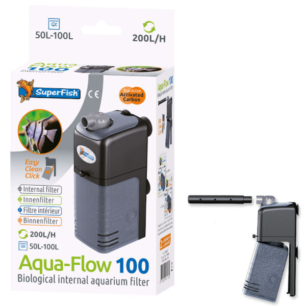 Superfish Aquarien Innenfilter Aquaflow 100 (50-200 l/h) von Superfish