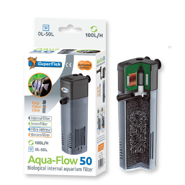 Superfish Aquarien Innenfilter Aquaflow 50 (100 l/h) von Superfish