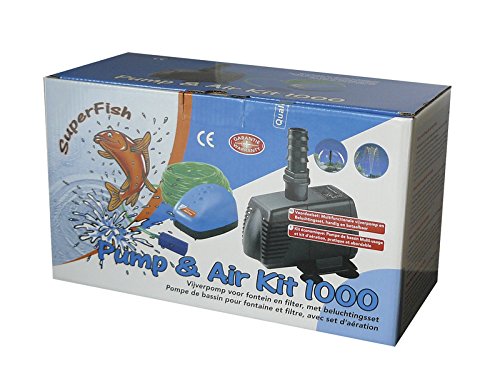 Superfish Pond Flow 1.000 & Luftpumpe Air Kit mini von Superfish