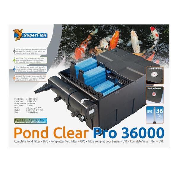 Superfish Teichfilter PondClear Pro 36000 mit UVC von Superfish