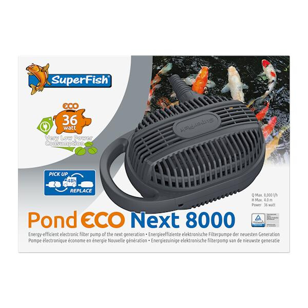 Superfish Teichpumpe Pond Eco Next 8000 (36W - 7800 l/h) von Superfish
