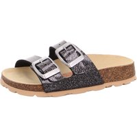 Superfit Pantolette "Fußbettpantoffel VIOS WMS: Mittel", Schlappen, Hausschuh mit Glitzer, Größenschablone zum Download von Superfit