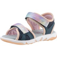 Superfit Sandale "PEBBLES WMS: mittel", Sandalette mit süßem Glitzerverschluss, Größenschablone zum Download von Superfit