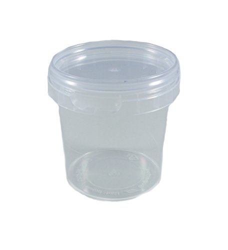 Superfos 20x oder 40x Universal Kunststoff Dose mit Deckel Industriestandard Rund Ø 69mm, Fassungsvermögen 155ml (20 Dosen) von Marzoon