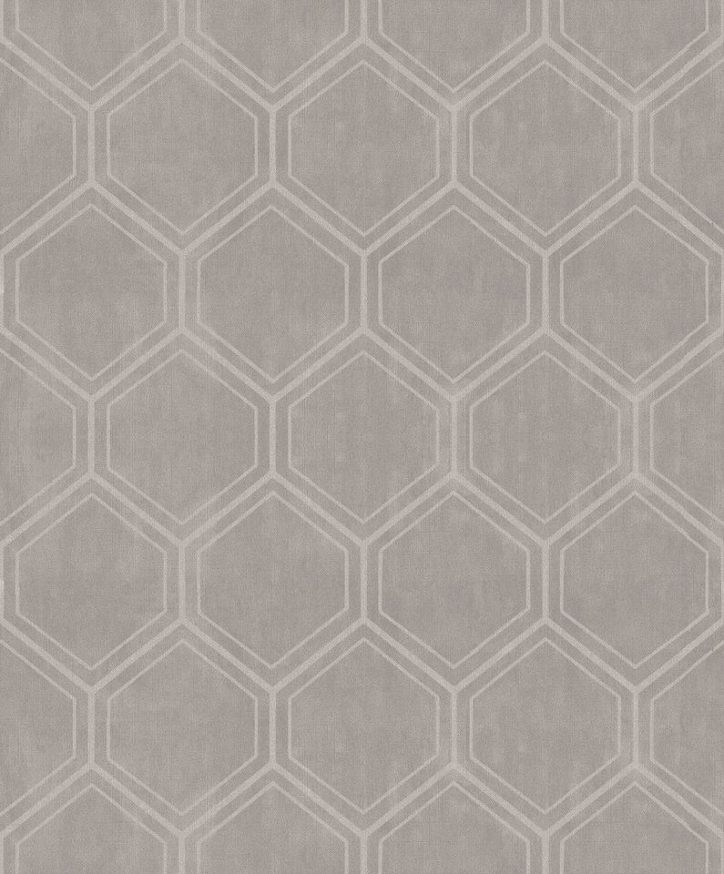 Superfresco Easy Vliestapete Hexagon, texturiert, 3D-Optik, (1 St), 3D-Optik von Superfresco Easy