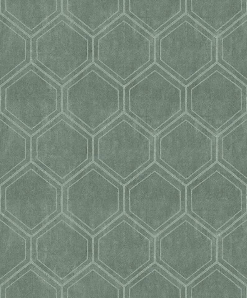Superfresco Easy Vliestapete Hexagon, texturiert, 3D-Optik, (1 St), 3D-Optik von Superfresco Easy